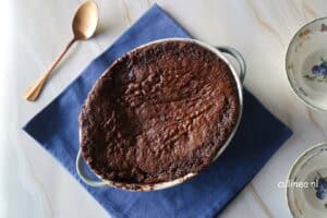 Chocolade brownie pudding