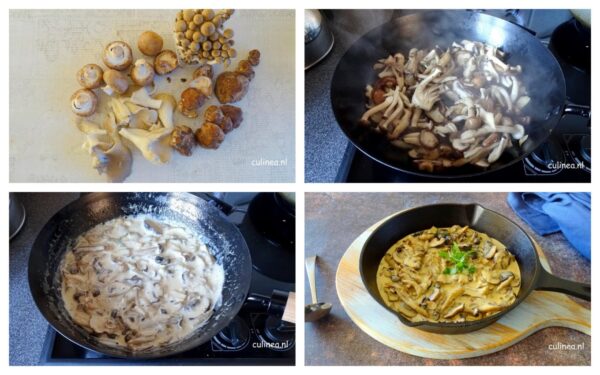 Paddenstoelen Roomsaus