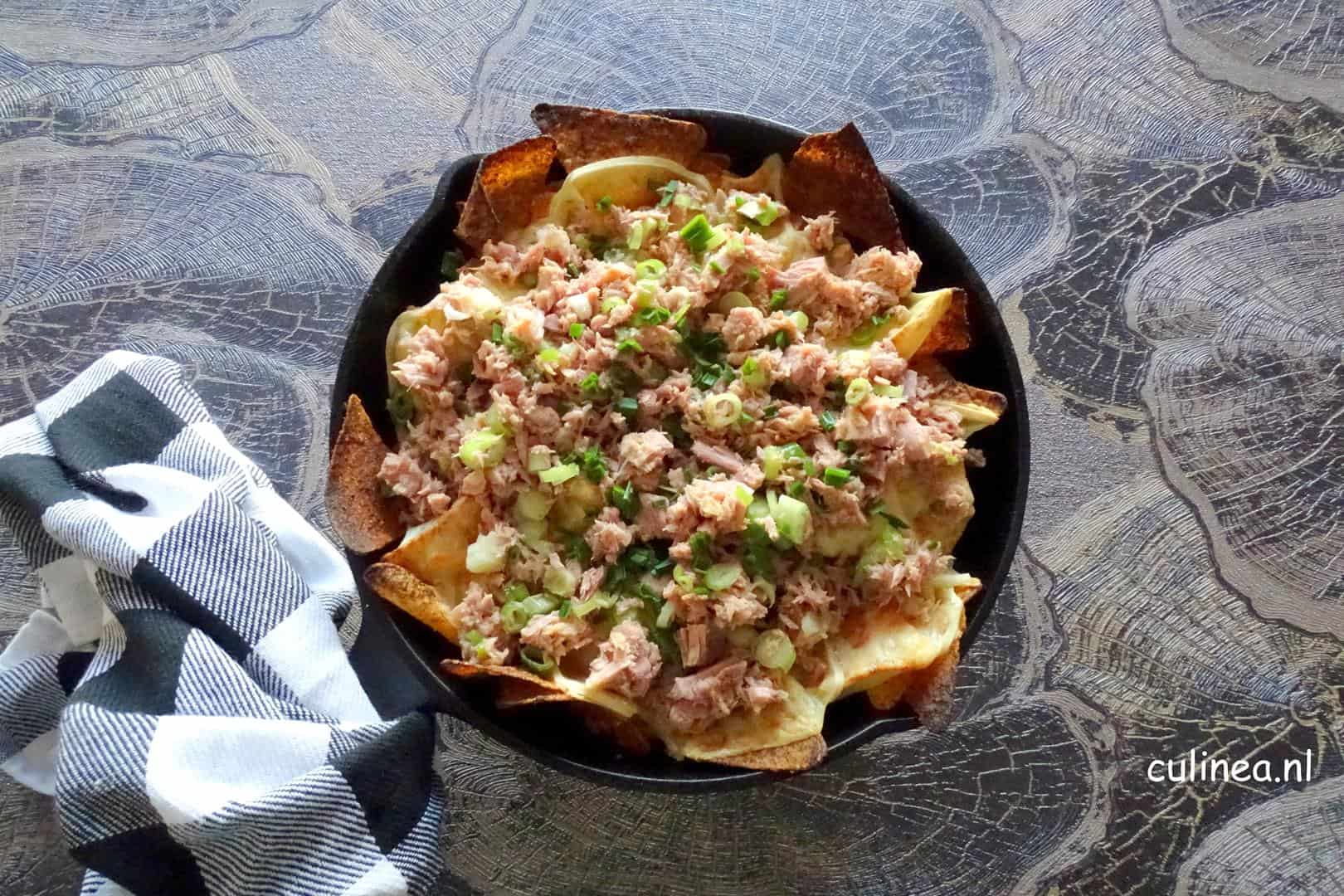 Tuna melt nachos