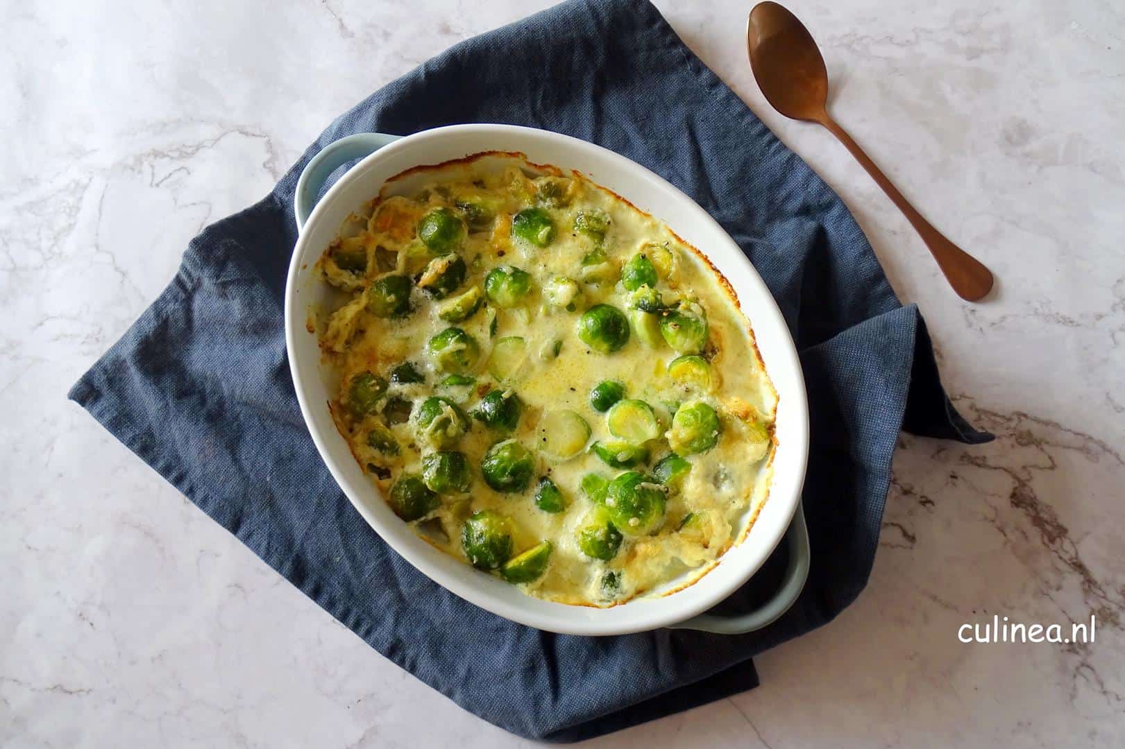 Gratin van spruitjes