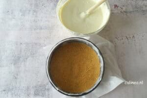 Witte chocolade monchoutaart