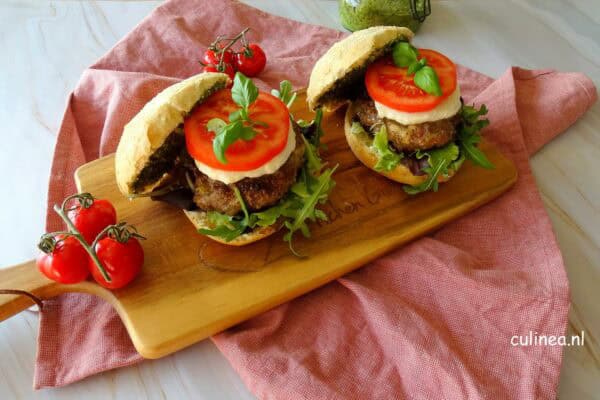 Broodje Italiaanse hamburger