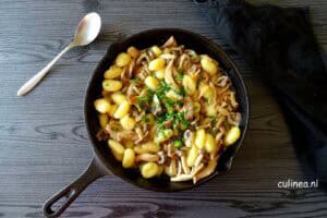 Gnocchi met paddenstoelenroomsaus