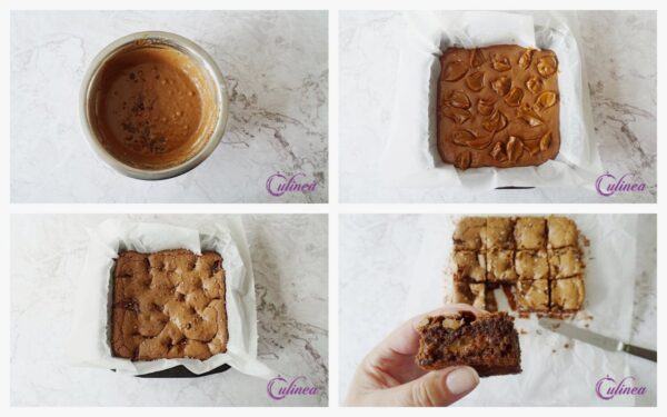 Brownies met karamel