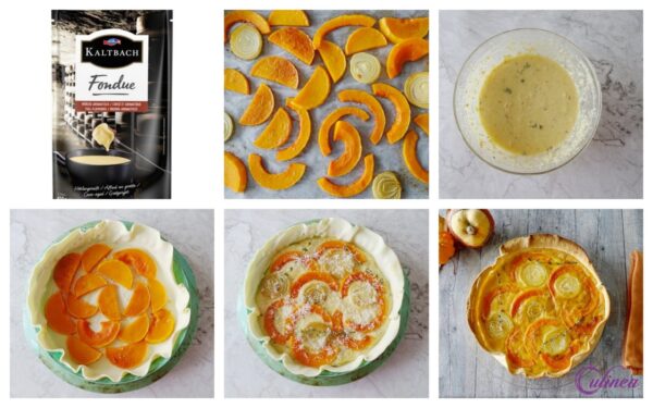 Hartige Taart met Pompoen en Fonduekaas