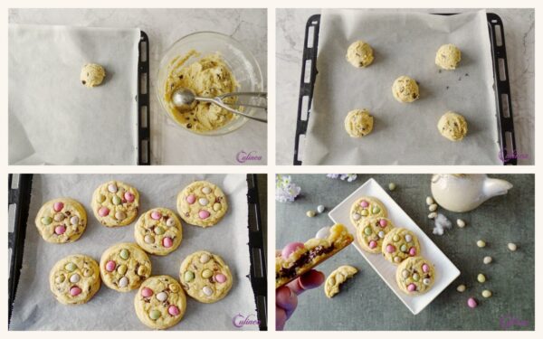 Koeken met dragee eitjes