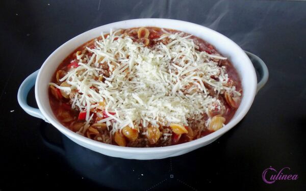 Sloppy Joe pasta uit de oven