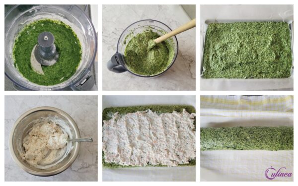 Spinazieroulade met zalm en roomkaas