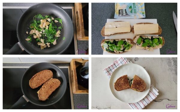 Tosti met Spinazie en Artisjok