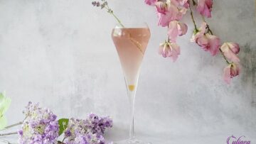 Lavendel French 75 cocktail