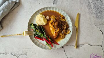 Kipfilet met paddenstoelen en Marsala