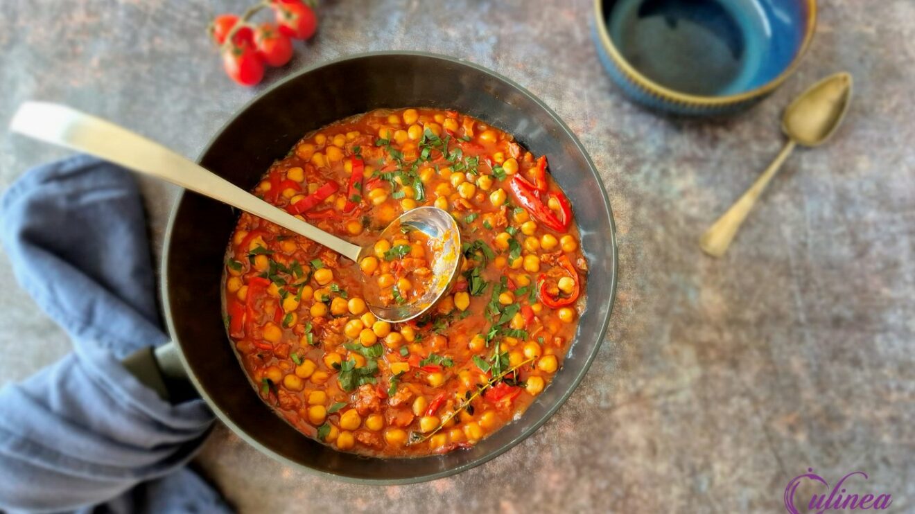 Kikkererwten stoofpot met chorizo