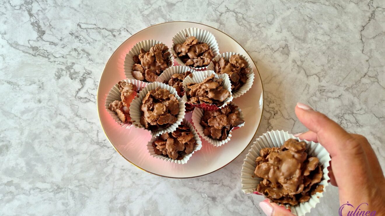 Chocolade cornflakes koekjes