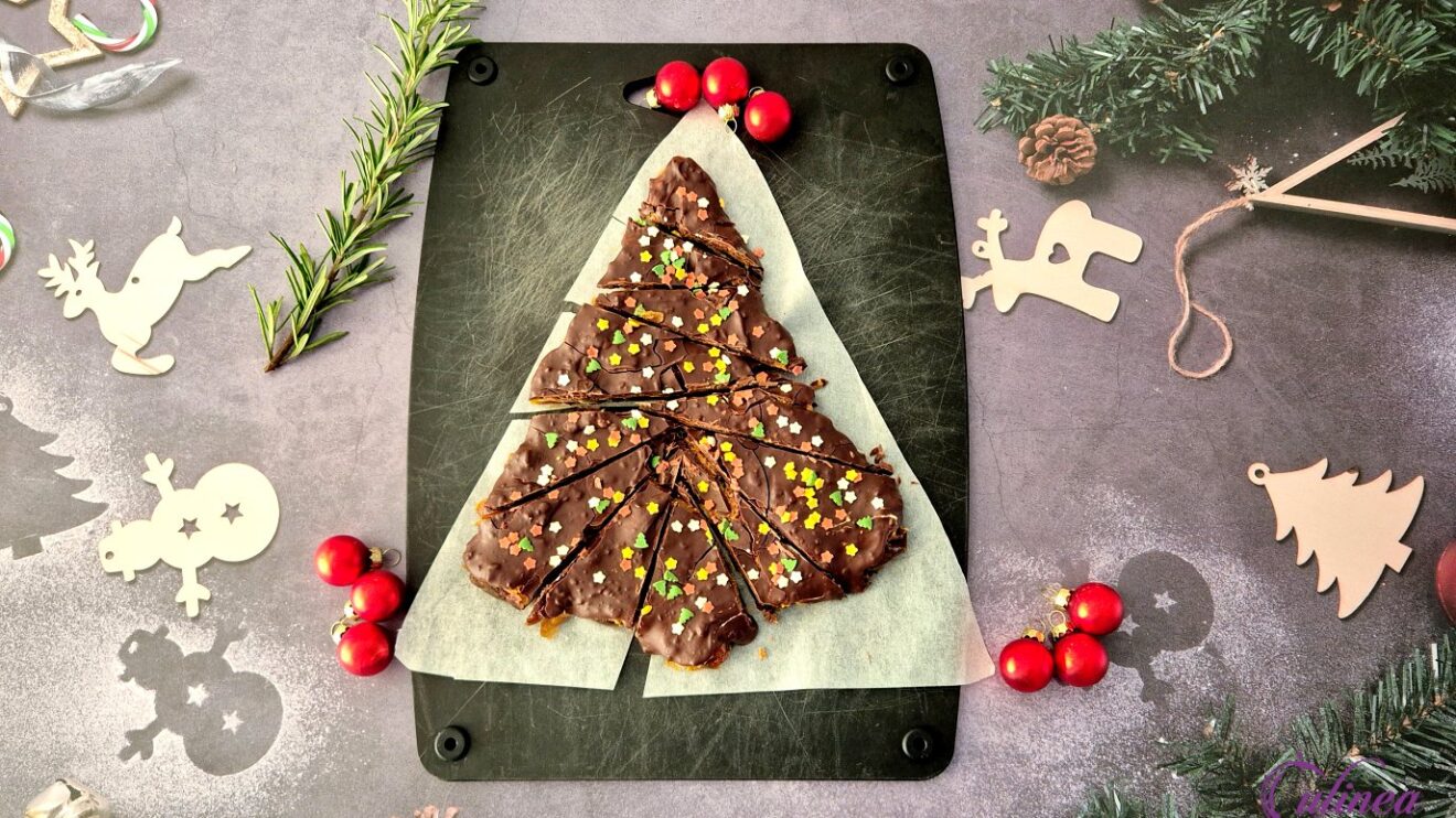 Chocolade dadel kerstboom