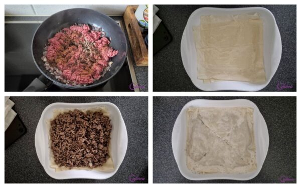 Egyptische Filotaart met Gehakt