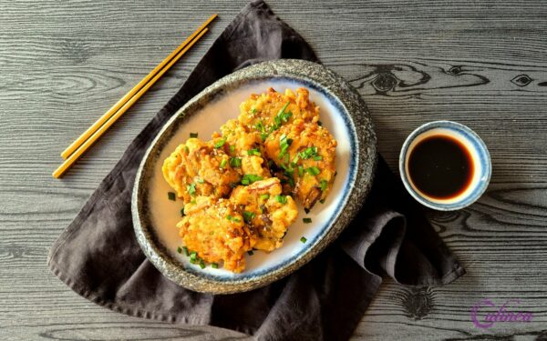 Gerookte tofu beignets