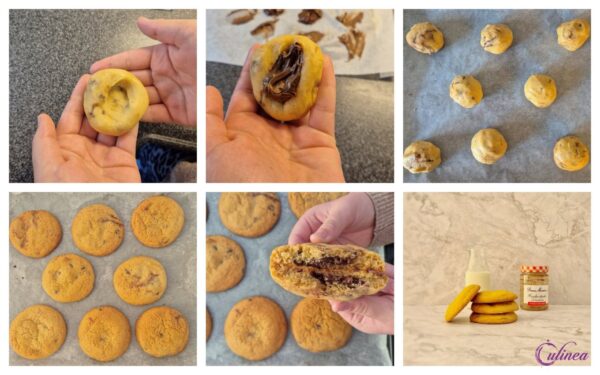 Koeken gevuld met Hazelnootpasta