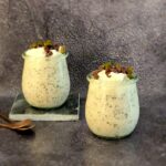 Overnight oats met ricotta en pistache