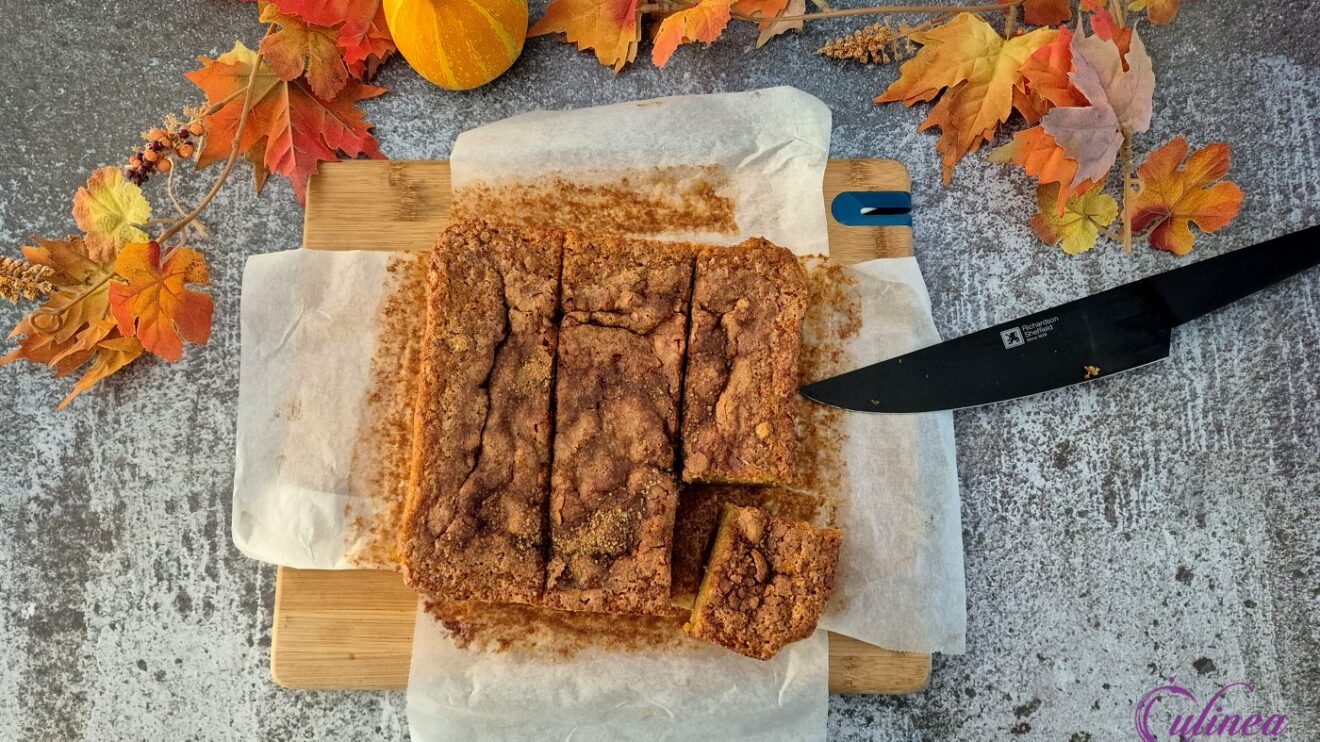 Pompoencake met kaneelsuiker