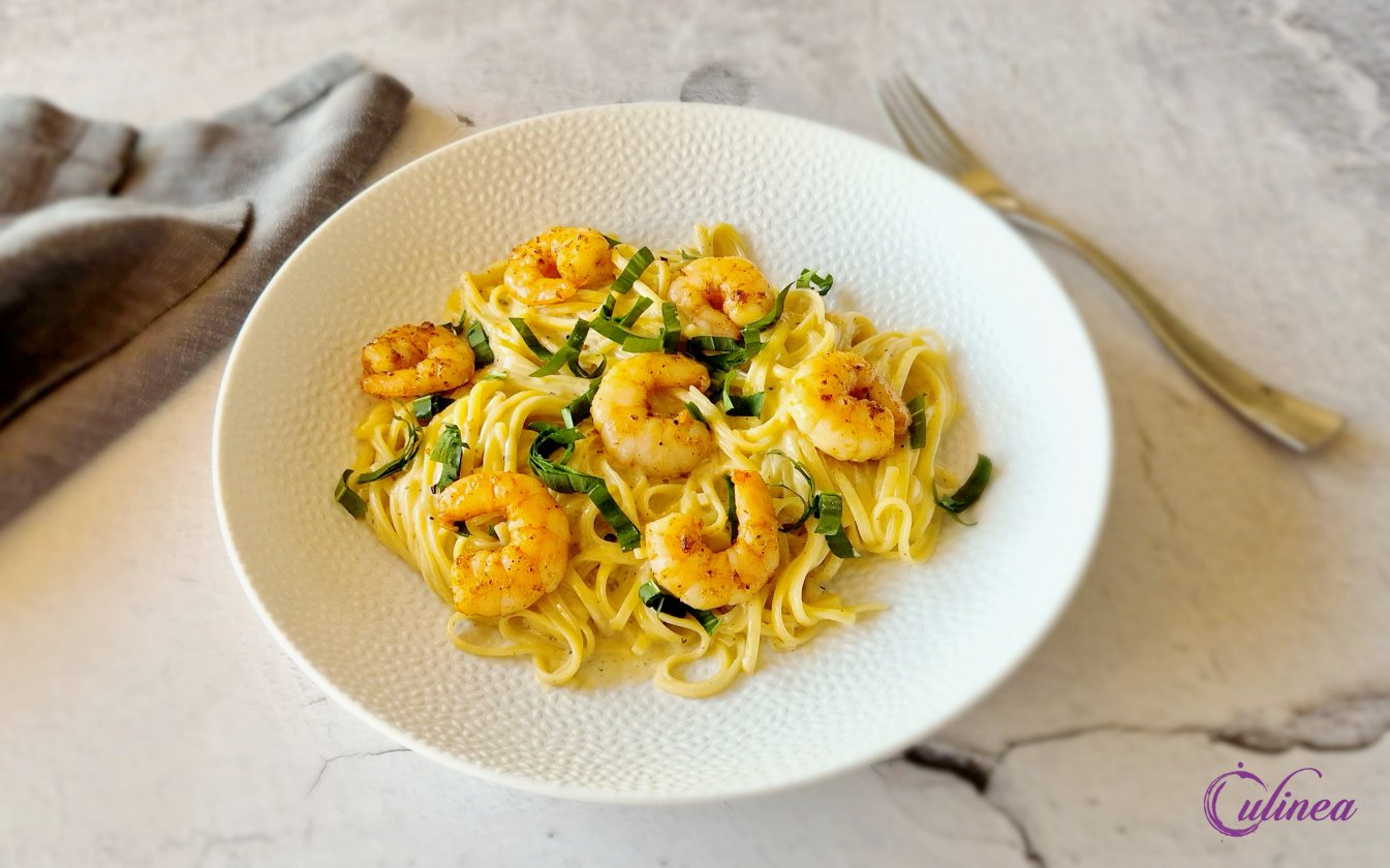 Welke groente bij garnalen en pasta?