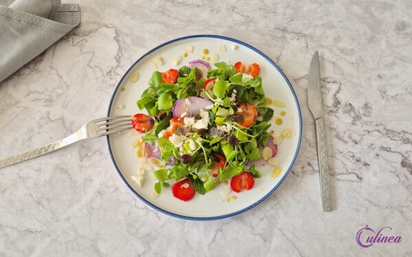 Waterkers Salade met Aardbeien en Feta