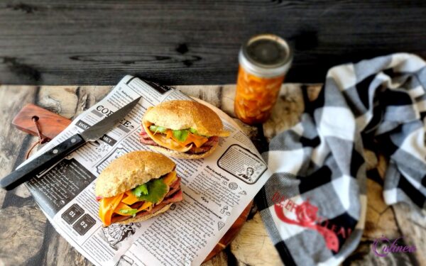 Steak sandwich met kimchi