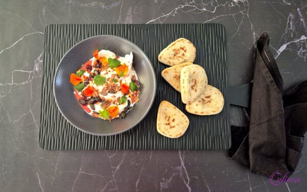 Burrata met crispy chili-olie en topping