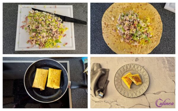 Chopped Caesarsalade Wrap met Kip