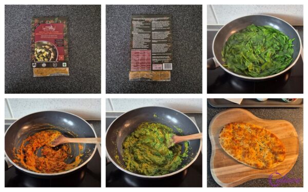 Naanbrood met Spinazie Paneer en Geitenkaas