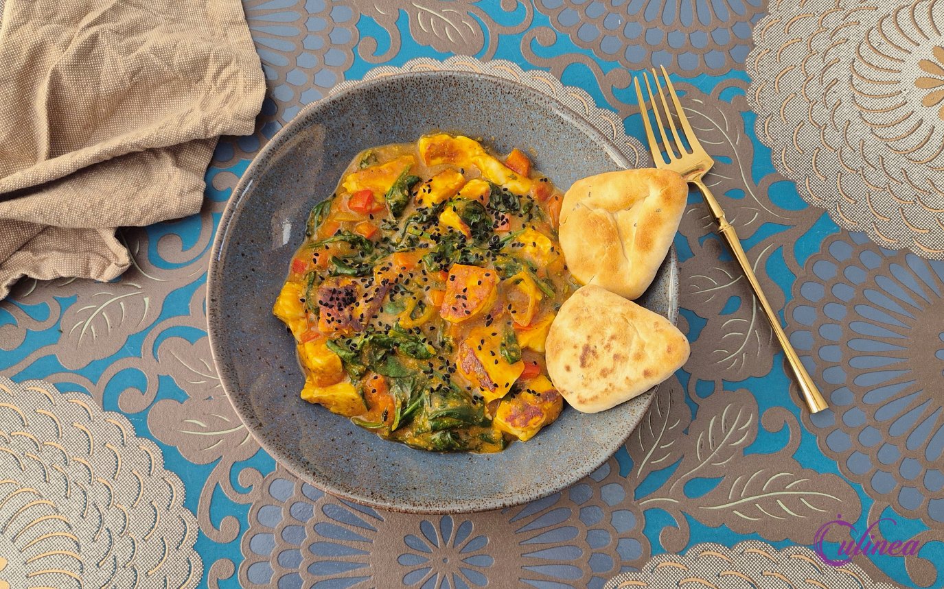 Vegetarische Halloumi Karahi Curry