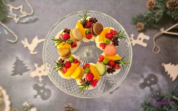 Pavlova Kerstkranstaart - Eenvoudig Recept