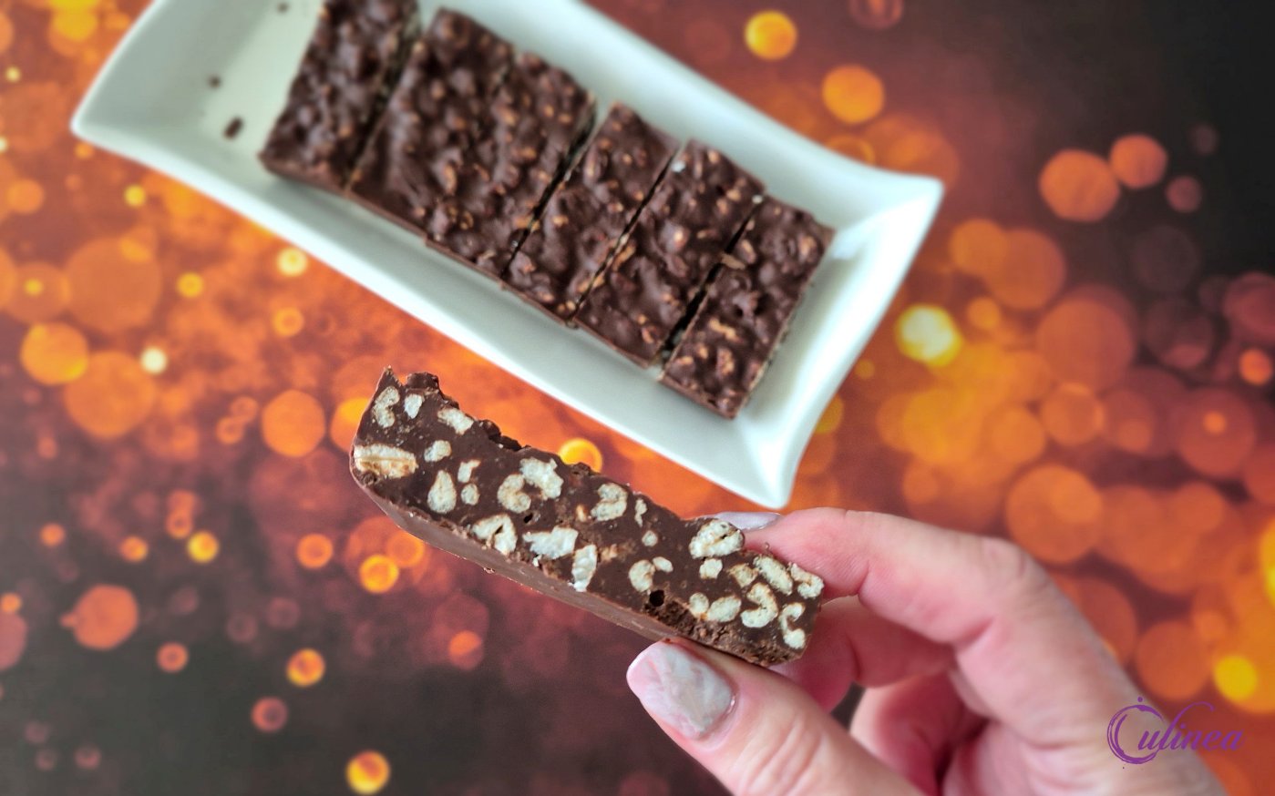 Gepofte Haver Chocoladerepen met Amandelboter