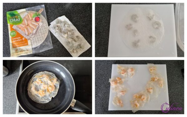 Knapperige Garnalenhapjes in Rijstpapier