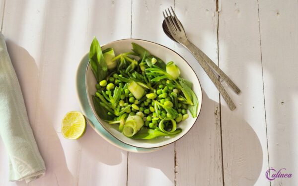 Zeebanaansalade met Erwten en Edamame