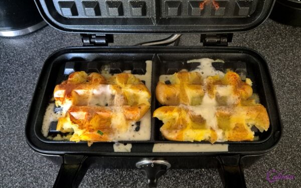 Aardappelwafel met Kaas en Topping