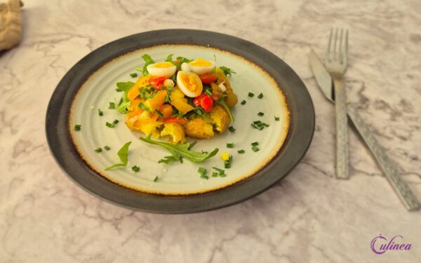 Aardappelwafel met Kaas en Topping