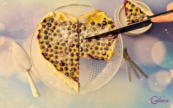 Cheesecake Taart met Blauwe Bessen
