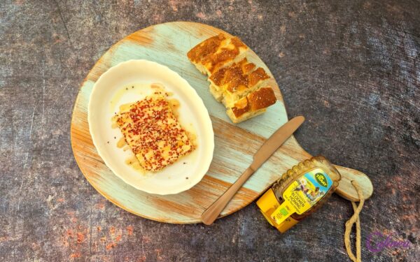 Feta met Sesamzaadjes en Honing uit de Airfryer: