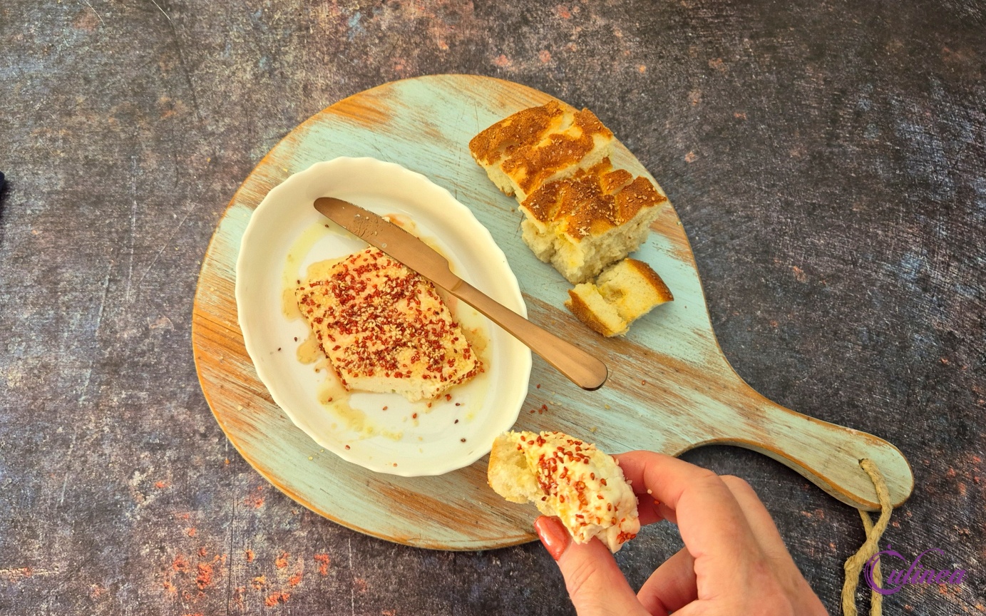 Feta met Sesamzaadjes en Honing uit de Airfryer
