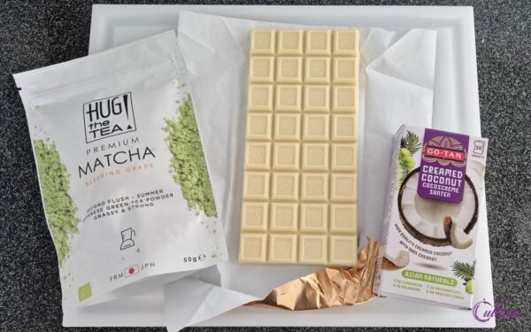 Matcha Chocoladebrokken met Pistache