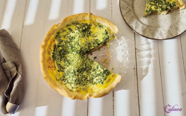 Quiche met Spinazie en Kruidenkaas