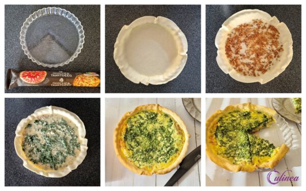 Quiche met Spinazie en Kruidenkaas