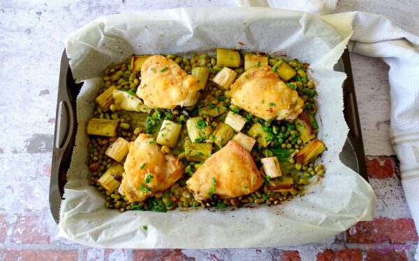 Traybake van kipkarbonades 