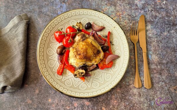 Traybake van kipkarbonades