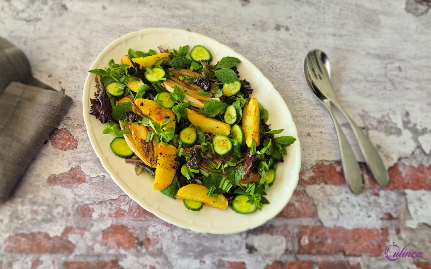 Gegrilde Aardappel en Witlofsalade