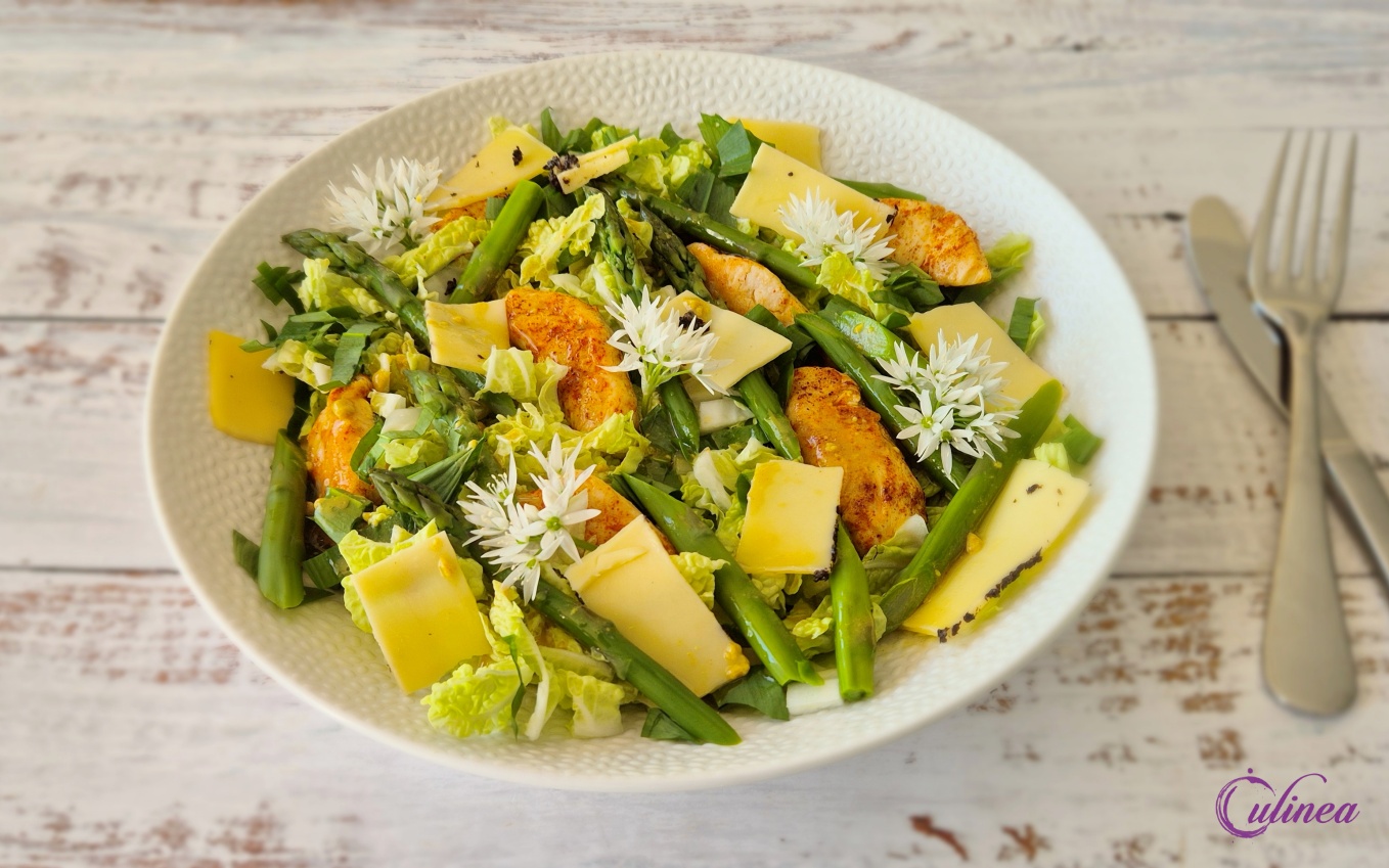 Salade met Kip en Groene Asperges