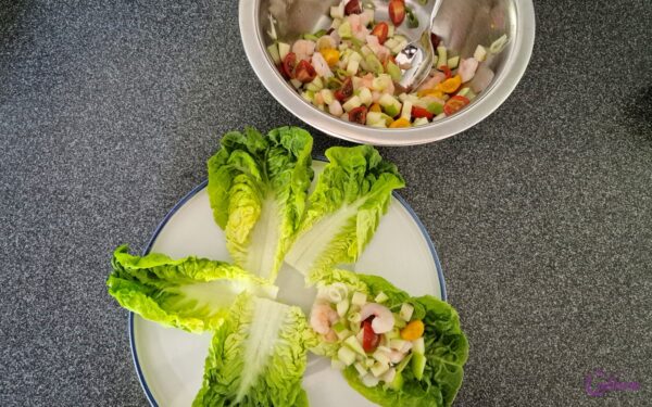 Slawraps met Garnalen