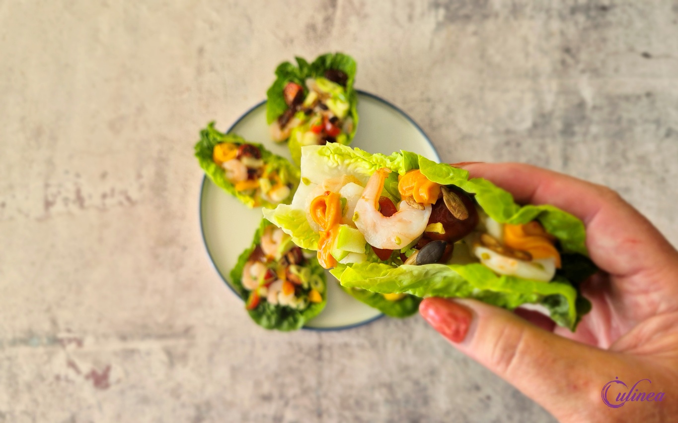 Slawraps met Garnalen