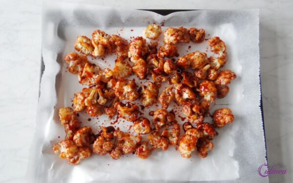 Gochujang Bloemkoolroosjes met Rijst
