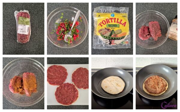 Zebra Smash Burgers met Tomatensalade